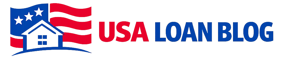 usa loan blog logo design